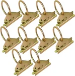 Heavy Duty Rings Anchors E-track Tie-down 10 Packs, Gold. Fixed Price $27.24.