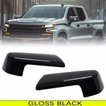Gloss Black Abs Side Rearview Mirror Caps Cover For Chevy Silverado 1500 19-2024. Fixed Price $19.99.