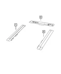 Genuine Mopar Cargo Rail 68419018AB. Fixed Price $68.38.