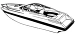 7.6OZ Boat Cover Sea Ray Srv 190 I/o 1976. Fixed Price $457.13.