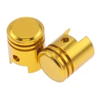 Piston Cnc Aluminum Gold Cover Tire Gsxr 600 750 Ninja R1 2X Valve Cap Top. Fixed Price $7.74.