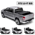 5.8FT Tri-fold Soft Truck Bed Tonneau Cover For 2019-2024 Silverado Sierra 1500. Fixed Price $187.30.