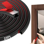 Alophoty Weather Stripping Door Seal - 23 Ft, Black (w H: 0.35 0.24 In). Fixed Price $18.99.