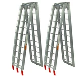 Pit Posse Pair Of Lawn Mower Atv Folding Loading Ramps Aluminum 89"" 1500LB Rate. Fixed Price $188.95.
