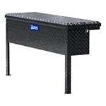 Uws 48" Truck Side Tool Box W/ Low Profile Heavy Packaging Gloss Black Aluminum. Fixed Price $690.95.