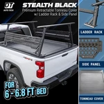 For 2007-26 Sierra 6.8FT Stealth Black Retract Mrb Truck Cover+rack+side Panel. Fixed Price $2898.00.
