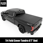 Soft Tri-fold Bed Cover For Toyota Tundra 6'7". Fixed Price $219.95.