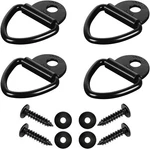 Cargo Tie-down Anchors, 4PCS 2" Black Steel V-ring Bolt On Trailer 4-PACK. Fixed Price $17.34.