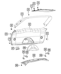 Genuine Mopar Loop Cover 1TK05HL1AB. Fixed Price $11.37.