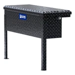 Uws Gloss Black Aluminum 36IN Truck Side Box, Low Profile Storage. Fixed Price $646.95.
