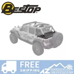 Bestop Duster Deck Rear Cargo Cover Black For '18-'24 Jeep Wrangler Jlu Door. Fixed Price $199.99.
