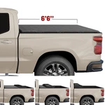 Tonneau Cover 6.5FT 4-FOLD Truck Bed For 2007-13 Chevy Silverado Gmc Sierra 1500. Fixed Price $169.00.