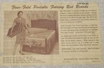 Vtg 50S Better Sleep Inc 4-FOLD Portable Bed Board Aircel Firm Support Usa Made. Fixed Price $54.99.
