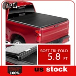 Tri-fold 5.8FT Bed Soft Tonneau Cover For Silverado Sierra 1500 2019-2024 Truck. Fixed Price $184.91.