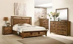 New 5PC Solid Wood Queen King Bedroom Set Brown Rustic Furniture Bed/d/m/n/c. Fixed Price $2049.99.