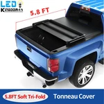 Tri-fold 5.8FT Bed Tonneau Cover For 2014-2018 Chevy Silverado Gmc Sierra 1500. Fixed Price $159.99.