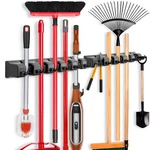 Imillet 2 Pack Mop And Broom Holder, Wall Mounted Organizer 16 Inches,. Fixed Price $35.11.