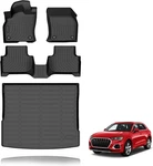 Floor Mats & Cargo Liner Set For Audi Q3 2019-2025 Tpe All Weather Black. Fixed Price $89.99.