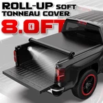 8FT Roll Up Truck Tonneau Cover For 2014-25 Chevy Gmc 1500 2500 3500 Long Bed. Fixed Price $138.86.