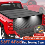 5.8FT 4-FOLD Hard Bed Tonneau Cover For 2019-2026 Silverado Sierra 1500 2500HD. Fixed Price $327.78.
