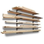 Bora Portamate Wood Organizer And Lumber Storage Metal Rack With 6-LEVEL Wall. Fixed Price $59.56.