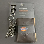 New Dickies Men Black Leather Chain Trifold Wallet Classic Capacity. Fixed Price $14.99.