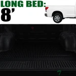 Topline For 2007-2021 Toyota Tundra 8 Ft Rubber Truck Bed Trunk Mat Liners Blk. Fixed Price $98.00.