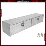 72"X13"X16"ALUMINUM Truck W/ Lower Drawers Storage. Fixed Price $430.09.
