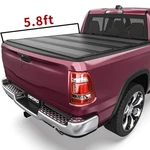 5.8FT Low-profile Hard 4-FOLD Tonneau Cover For 2019- 2026 Silverado Sierra 1500. Fixed Price $559.99.