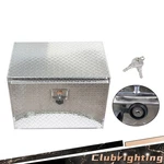 Silver 24"X17"X18" Aluminum Tool Box With Lock & Keys For Pickup Truck Trailer. Fixed Price $89.80.