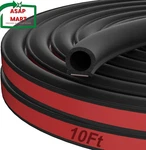 10 Ft Rubber Weather Stripping Door Seal, Shaped Automotive. Fixed Price $18.17.