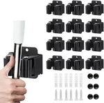 12PCS Broom And Mop Holder, Heavy Duty Garden Tool Organizer 12, Matte Black. Fixed Price $21.81.