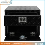 24"X18"X20" For Truck Garage Bed Storage Tool Box Case Aluminum Black 2X Chains. Fixed Price $311.12.