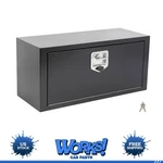 30"X12"X14" Storage Tool Box W/2X Chain Black. Fixed Price $116.68.