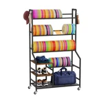 Portin 5 Tier Disc Golf Storage Rack, Station Organizer With Hooks And W.... Fixed Price $118.82.