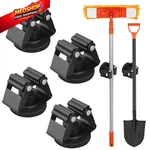 Mutuactor Magnetic Broom HOLDER,4PCS Anti-slip Black Mop (4PACK). Fixed Price $27.99.