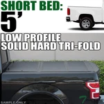Topline For 2015-2022 Colorado/canyon 5' Low Profile Hard Tri Fold Tonneau Cover. Fixed Price $500.00.