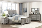 New Queen King 4PC Gray Brown Acacia Solid Wood Bedroom Set Rustic Bed/d/m/n. Fixed Price $1849.99.