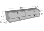 Unique Truck Accessories TBS200-88D 88" Contractor Topsider With Doors. Fixed Price $1146.09.