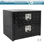 Aluminum Storage Tool Box 24"X18"X20" 2X Chain W/ Lock For Truck Home Garage. Fixed Price $325.99.