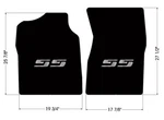 New! 1999-2007 Chevy Silverado Floor Mats Black Carpet Embroidered Ss Logo Pair. Fixed Price $138.99.