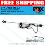 Fox 07+ Jeep Jk 2.0 Performance Series 14.1IN. Smooth Body Remote Res. Rear. Fixed Price $365.95.