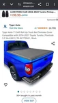 Tyger Auto T1 Soft Roll Up Truck Bed Tonneau Cover Compatible With 5.5FT. Fixed Price $127.99.