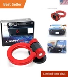 Stylish Red Abs Tow Hook Ring Non-functional Decorative Kit For All Vehicles. Fixed Price $24.99.