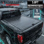 5.8FT Retractable Truck Tonneau Hard Bed Cover For 14-26 Silverado Sierra 1500. Fixed Price $592.50.