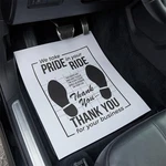 Car Paper Floor Mats With Waterproof Plastic Film - 50 Pcs Disposable Automot.... Fixed Price $21.89.