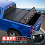 4-FOLD 5.8FT Hard Truck Tonneau Bed Cover For 2007-2013 Silverado Sierra 1500. Fixed Price $297.80.