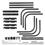 49-61IN Adjustable Bed Extender Fit For Nissan Frontier Aluminum Black Truck. Fixed Price $132.09.