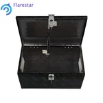 Black 20"X12"X10" Trailer Tool Box Heavy Duty Storage With Lock. Fixed Price $55.65.