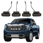 4X Raptor Style Front Bumper Grille White Led Light Drl For Gmc Sierra 1500 2500. Fixed Price $49.13.
